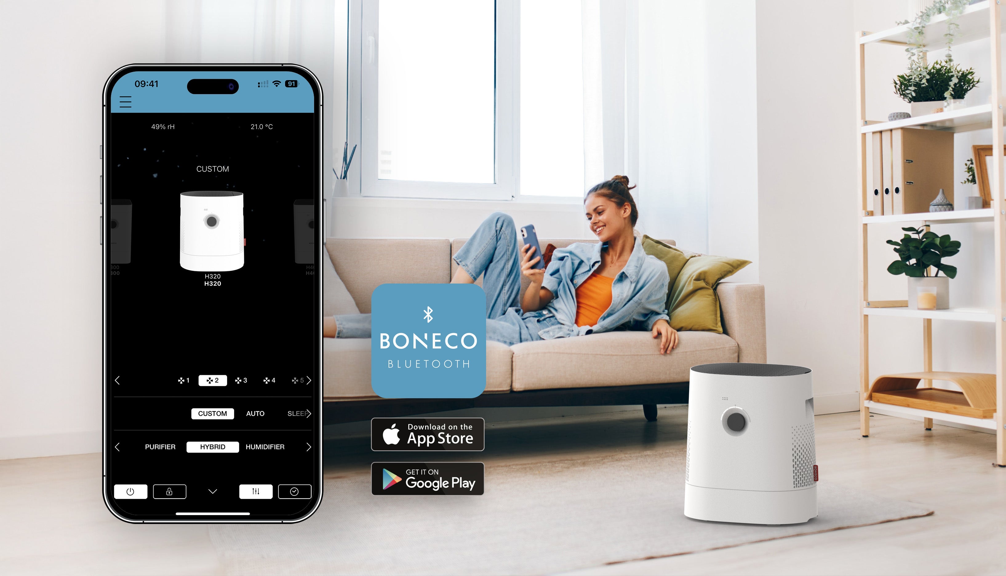 HYBRID Luftbefeuchter & Luftreiniger H320